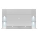 Ver imagem 3 de Painel Com Suporte Tv 60" E 4 Leds Vegas Multimóveis V3678 Branco Branco