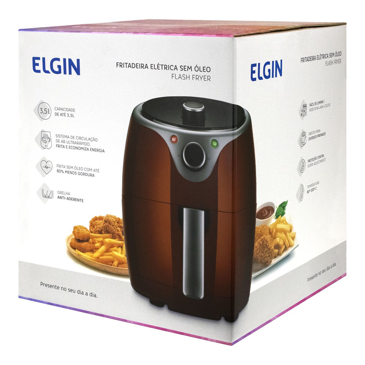 Fritadeira Elétrica Sem Óleo Elgin 3.5L