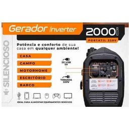 Gerador Portátil Inverter 2000i-2 3hp 2kva Csm - 4