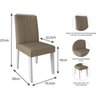 Conjunto Sala de Jantar Mesa Olivia 6 Cadeiras Nicole Cimol - 5
