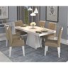 Conjunto Sala de Jantar Mesa Olivia 6 Cadeiras Nicole Cimol - 1