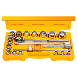 Jogo De Soquete Estriado 1/2 Pol 8 A 32mm 22 Peças - Fertak - 3