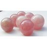 BOLA KIT COM 7 QUARTZO ROSA DE 4,1 A 4,9 CM PESO 978GR BOLAS DE 4,1 A 4,9 CM PESO 978GR - 2