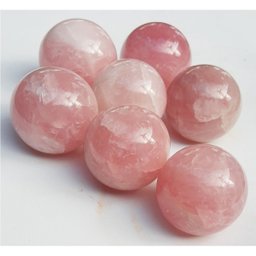 BOLA KIT COM 7 QUARTZO ROSA DE 4,1 A 4,9 CM PESO 978GR BOLAS DE 4,1 A 4,9 CM PESO 978GR - 3