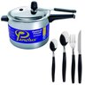Kit Panela de Pressão Panelux 4,5L + Jogo de Talheres 25 Pçs - 1