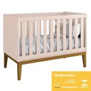 Ver imagem 5 de Dormitório Completo Infantil Classic 2 Portas, Cômoda 6 Gavetas, Berço Rosa Fosco com Pés Amadeirado