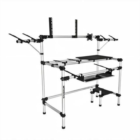 Rack Titanium para Studio Rs120 Ideal para Produtores Musicais e Djs ACômodarem Seus Instrumentos