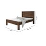 Cama Casal Castanho Las Vegas Geval 111x148x202 - 3