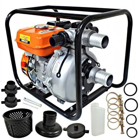 Motobomba de Alta Pressão Vulcan VMB552H 163CC 5,5HP á Gasolina Robusta Ideal Para Trabalhos