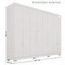 Ver imagem 4 de Guarda-Roupa Casal 8 Portas 4 Gavetas com Pés França Espresso Móveis Branco