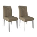 Ver imagem 3 de Conjunto Sala de Jantar Mesa Rafaela 4 Cadeiras Nicole Cimol