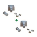 Ver imagem 1 de Kit janela blindex de correr com 4 folhas - Branco