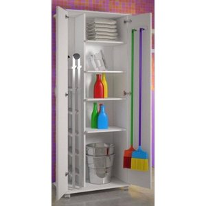Armário para Lavanderia Multiuso 2 Portas Alto Dispensa