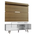 Ver imagem 5 de Rack Madesa Dubai e Painel para TV até 65 Polegadas com Pés Branco/Rustic 095Z Cor:Branco/Rustic