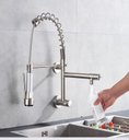 Ver imagem 3 de Torneira Parede Gourmet Cozinha Aço Escovado