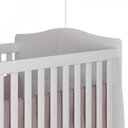 Ver imagem 4 de Berço Mini Cama com Suporte Mosquiteiro Confort Espresso Móveis Branco