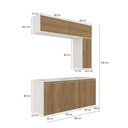 Ver imagem 2 de Conjunto para Banheiro Kappesberg Celeste 7 Peças Branco/nogueira 160cm