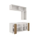 Ver imagem 3 de Conjunto para Banheiro Kappesberg Celeste 7 Peças Branco/nogueira 160cm