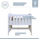 Ver imagem 7 de Quarto de Bebê Completo 100 Mdf com Guarda-roupa, Cômoda e Mini Berço Estelar Tigus Baby