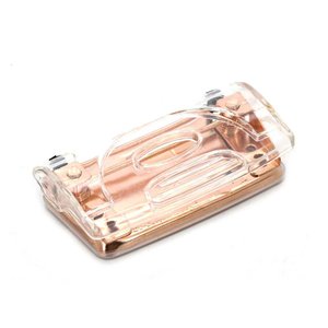 Perfurador de Papel Acrílico Metálic com 2 Furos para até 5 Folhas Rosé Gold Le