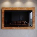 Ver imagem 1 de Painel para TV até 42 Polegadas Madeira Maciça 130CMX100CM Marrom