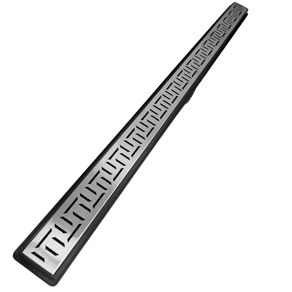 Ralo Linear 5x70 Banheiro Inox Oriente Coletor Preto Saídas 40mm com Tela (5cm X 70cm) - 2
