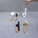 Ver imagem 6 de Kit 4 escova de limpeza e rodo de pia preto - Oikos