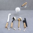 Ver imagem 5 de Kit 4 escova de limpeza e rodo de pia preto - Oikos
