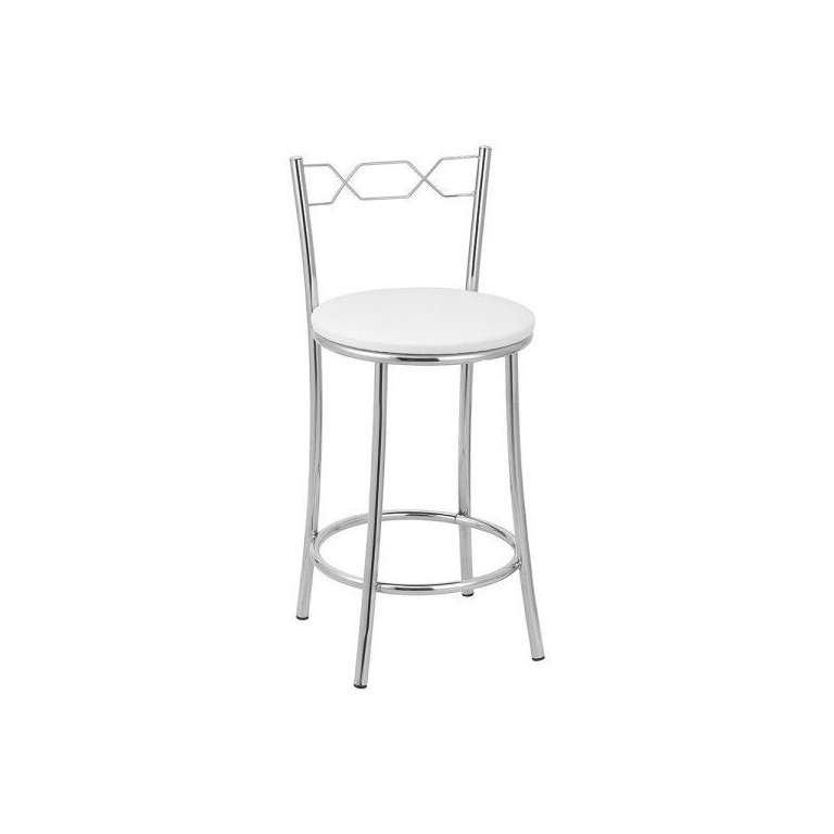 Kit 2 Banquetas Cromadas BC51C de Metal e Assento Espuma D15 Treparoni Kit 2 Banquetas Cromadas BC51C de Metal e Assento Espuma D15 Treparoni