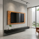 Ver imagem 1 de Painel para TV até 50 Polegadas 185CMX100CM Pés em Madeira Maciça Marrom