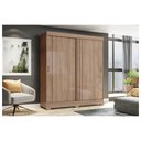 Ver imagem 2 de Guarda-Roupa 2 Portas Correr Henn Briz B353-198 2 Gavetas Jequitibá Brilho SE