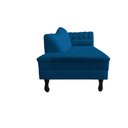 Ver imagem 5 de Recamier Decorativo Divã Amsterdã 147cm Lado Esquerdo Couro Azul Marinho