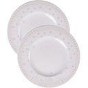 Ver imagem 1 de Kit Jogo Pratos Rasos Jantar 6pçs 6 Pessoas Natal Noel 28cm