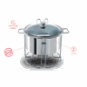 Rechaud Redondo Brinox Savoy 4,5 Litros Ø 42 Cm Aço Inox - 2
