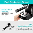 Ver imagem 6 de Casabrews Máquina de Espresso 20 Bar com Vaporizador de Leite, Preta