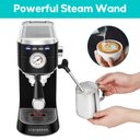 Ver imagem 2 de Casabrews Máquina de Espresso 20 Bar com Vaporizador de Leite, Preta