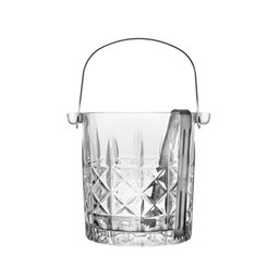Balde para Gelo de Vidro com Pegador Flor de Lotús 15cm X 13cm X 14cm - Wolff - 2
