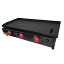 Ver imagem 1 de Chapa de Lanche Industrial Black Fire à Gás 80x40cm 5mm - Metalfour