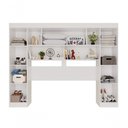 Ver imagem 2 de Guarda Roupa Casal Modulado Canto 13 Portas 4 Gavetas MDP com Espelho Branco Multimóveis 525cm