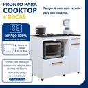 Ver imagem 5 de Balcão de Cozinha para Cooktop 2 Portas 1 Gaveta 1 Nicho para Forno Violeta