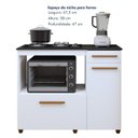Ver imagem 4 de Balcão de Cozinha para Cooktop 2 Portas 1 Gaveta 1 Nicho para Forno Violeta