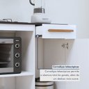Ver imagem 7 de Balcão de Cozinha para Cooktop 2 Portas 1 Gaveta 1 Nicho para Forno Violeta