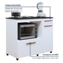 Ver imagem 3 de Balcão de Cozinha para Cooktop 2 Portas 1 Gaveta 1 Nicho para Forno Violeta
