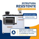 Ver imagem 6 de Balcão de Cozinha para Cooktop 2 Portas 1 Gaveta 1 Nicho para Forno Violeta