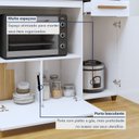 Ver imagem 6 de Balcão de Cozinha para Cooktop 2 Portas 1 Gaveta 1 Nicho para Forno Violeta