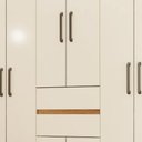 Ver imagem 5 de Guarda Roupa Casal Munique 8 Portas de Bater 2 Gavetas MDP Demóbile