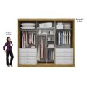 Ver imagem 6 de Guarda-Roupa Casal com Espelho 3 Portas de Correr 8 Gavetas Grand Espresso Móveis