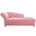 Ver imagem 5 de Diva Recamier Vanessa 160cm Lado Direito Suede Doce Sonho Móveis Rosabebê
