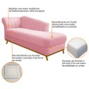 Ver imagem 4 de Diva Recamier Vanessa 160cm Lado Direito Suede Doce Sonho Móveis Rosabebê