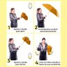 Guarda Chuva Automático Invertido Sombrinha De Bolsa Fazzoletti Amarelo - 6